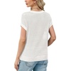 image:imageShort Sleeve Sweater for Women Trendy Womens Tops 2026 Summer Crew Neck T Shirts Cap Sleeve Fashion Clothing Travel Outfits Beach Vacation Clothes Ladies Tops Dressy Casual Lightweight White M