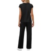 image:imageWIHOLL 2 Piece Sets for Women Casual Summer Travel Vacation Outfits Cap Sleeve Lounge SetBlack