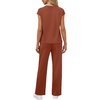 image:imageWIHOLL 2 Piece Sets for Women Casual Summer Travel Vacation Outfits Cap Sleeve Lounge SetCaramel