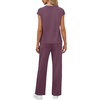 image:imageWIHOLL 2 Piece Sets for Women Casual Summer Travel Vacation Outfits Cap Sleeve Lounge SetDark Purple