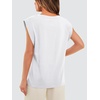 image:imageWIHOLL Cap Sleeve Tops for Women Summer Top Basic Tee Shirts Business Casual Tank Loose Fit 2026 FashionA  White