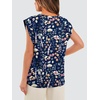 image:imageWIHOLL Cap Sleeve Tops for Women Summer Top Basic Tee Shirts Business Casual Tank Loose Fit 2026 FashionG  Navy Floral