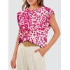 image:imageWIHOLL Cap Sleeve Tops for Women Summer Top Basic Tee Shirts Business Casual Tank Loose Fit 2026 FashionG  Red Print