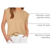 image:imageWIHOLL Cap Sleeve Tops for Women Summer Top Basic Tee Shirts Business Casual Tank Loose Fit 2026 FashionK  Khaki