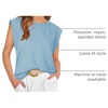 image:imageWIHOLL Cap Sleeve Tops for Women Summer Top Basic Tee Shirts Business Casual Tank Loose Fit 2026 FashionL  Light Blue