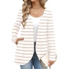 image:imageWIHOLL Cardigan Sweaters Fall Fashion Long Sleeve Shirts Casual04stripe