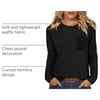 image:imageWIHOLL Long Sleeve Shirts for Women Waffle Knit Trendy Fall Fashion 2026 Dressy Casual Blouses Teacher OutfitsBlack