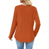 image:imageWIHOLL Long Sleeve Shirts for Women Waffle Knit Trendy Fall Fashion 2026 Dressy Casual Blouses Teacher OutfitsCaramel