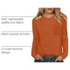 image:imageWIHOLL Long Sleeve Shirts for Women Waffle Knit Trendy Fall Fashion 2026 Dressy Casual Blouses Teacher OutfitsCaramel