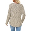 image:imageWIHOLL Long Sleeve Shirts for Women Waffle Knit Trendy Fall Fashion 2026 Dressy Casual Blouses Teacher OutfitsColorful Khaki