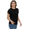 image:imageWIHOLL Short Sleeve Sweater for Women Summer Tops Crew Neck Fashion Clothing Tshirts Shirts Travel Outfits Dressy CasualBlack