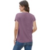 image:imageWIHOLL Short Sleeve Sweater for Women Summer Tops Crew Neck Fashion Clothing Tshirts Shirts Travel Outfits Dressy CasualGrey Purple