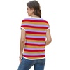 image:imageWIHOLL Short Sleeve Sweater for Women Summer Tops Crew Neck Fashion Clothing Tshirts Shirts Travel Outfits Dressy CasualStriped 01