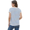 image:imageWIHOLL Short Sleeve Sweater for Women Summer Tops Crew Neck Fashion Clothing Tshirts Shirts Travel Outfits Dressy CasualStriped 06