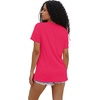 image:imageWIHOLL Summer Tops for Women Scoop Neck Basic Tees Short Sleeve Casual TShirts Loose FitHot Pink