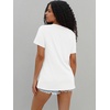 image:imageWIHOLL Summer Tops for Women Scoop Neck Basic Tees Short Sleeve Casual TShirts Loose FitWhite