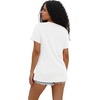 image:imageWIHOLL Summer Tops for Women Scoop Neck Basic Tees Short Sleeve Casual TShirts Loose FitWhite