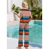 image:imageWIHOLL Two Piece Sets for Women Lounge Sets Plus Size Summer Outfits Cruise Resort Wear 2026 Beach Vacation Travel Matching Pants Sets Fashion Clothing Business Casual Office Cute Cropped T Shirts