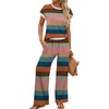 image:imageWIHOLL Two Piece Sets for Women Lounge Sets Plus Size Summer Outfits Cruise Resort Wear 2026 Beach Vacation Travel Matching Pants Sets Fashion Clothing Business Casual Office Cute Cropped T Shirts