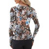 image:imageWIHOLL Womens Mesh Sheer Tops Sexy Crew Neck Summer Loose FIt Party Clubwear ShirtsA Floral Print