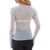image:imageWIHOLL Womens Mesh Sheer Tops Sexy Crew Neck Summer Loose FIt Party Clubwear ShirtsA2 White