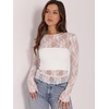 image:imageWIHOLL Womens Mesh Sheer Tops Sexy Crew Neck Summer Loose FIt Party Clubwear ShirtsA3 White