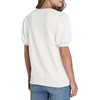 image:imageWIHOLL Womens Puff Short Sleeve Sweater 2026 Spring Summer Tops Trendy Business Causal Outfits Work Blouses Clothes01  White