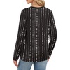 image:imageWIHOLL Womens Striped Long Sleeve Shirts Fall Outfits 2026 Color Block Tops Fashion Clothing Ribbed Crewneck Tee BlousesEblack