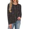 image:imageWIHOLL Womens Striped Long Sleeve Shirts Fall Outfits 2026 Color Block Tops Fashion Clothing Ribbed Crewneck Tee BlousesEblack
