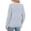 image:imageWIHOLL Womens Striped Long Sleeve Shirts Fall Outfits 2026 Color Block Tops Fashion Clothing Ribbed Crewneck Tee BlousesFblue Striped
