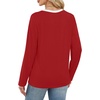 image:imageWIHOLL Womens Striped Long Sleeve Shirts Fall Outfits 2026 Color Block Tops Fashion Clothing Ribbed Crewneck Tee BlousesGred
