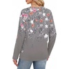 image:imageWIHOLL Womens Striped Long Sleeve Shirts Fall Outfits 2026 Color Block Tops Fashion Clothing Ribbed Crewneck Tee BlousesHfloral Grey