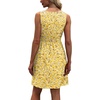 image:imageWIHOLL Womens Summer Dress 2026 ALine Sleeveless Casual Sundress with Pockets FloralSolid02yellow White