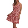 image:imageWIHOLL Womens Summer Dress 2026 ALine Sleeveless Casual Sundress with Pockets FloralSolid03red White