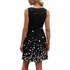 image:imageWIHOLL Womens Summer Dress 2026 ALine Sleeveless Casual Sundress with Pockets FloralSolidBlack Floral