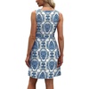 image:imageWIHOLL Womens Summer Dress 2026 ALine Sleeveless Casual Sundress with Pockets FloralSolidBlue Damask Print