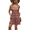 image:imageWIHOLL Womens Summer Dress 2026 ALine Sleeveless Casual Sundress with Pockets FloralSolidBoho Print