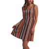 image:imageWIHOLL Womens Summer Dress 2026 ALine Sleeveless Casual Sundress with Pockets FloralSolidBrown Vertical Stripe