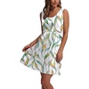 image:imageWIHOLL Womens Summer Dress 2026 ALine Sleeveless Casual Sundress with Pockets FloralSolidFloral02