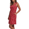 image:imageWIHOLL Womens Summer Dress 2026 ALine Sleeveless Casual Sundress with Pockets FloralSolidFloral04