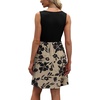image:imageWIHOLL Womens Summer Dress 2026 ALine Sleeveless Casual Sundress with Pockets FloralSolidKhaki Floral
