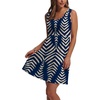 image:imageWIHOLL Womens Summer Dress 2026 ALine Sleeveless Casual Sundress with Pockets FloralSolidNavy Print Stripe