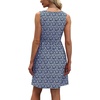 image:imageWIHOLL Womens Summer Dress 2026 ALine Sleeveless Casual Sundress with Pockets FloralSolidNavy White Floral
