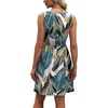 image:imageWIHOLL Womens Summer Dress 2026 ALine Sleeveless Casual Sundress with Pockets FloralSolidPalm Leaf