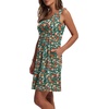image:imageWIHOLL Womens Summer Dress 2026 ALine Sleeveless Casual Sundress with Pockets FloralSolidVintage Multifloral