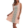 image:imageWIHOLL Womens Summer Dress 2026 ALine Sleeveless Casual Sundress with Pockets FloralSolidVintage Pink