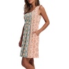 image:imageWIHOLL Womens Summer Dress 2026 ALine Sleeveless Casual Sundress with Pockets FloralSolidVintage Pink