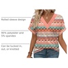 image:imageWIHOLL Womens Summer Tops Short Dolman Sleeve Shirts 2026 Fashion V Neck Outfits Clothes2boho Stripes 2