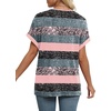 image:imageWIHOLL Womens Summer Tops Short Dolman Sleeve Shirts 2026 Fashion V Neck Outfits Clothes2stripes PinkBlue
