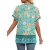 image:imageWIHOLL Womens Summer Tops Short Dolman Sleeve Shirts 2026 Fashion V Neck Outfits Clothes3floral Blue